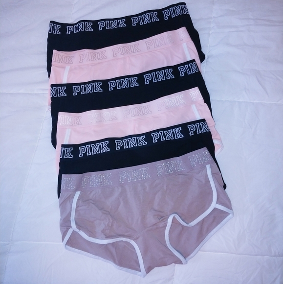 PINK Victoria's Secret Other - New Victoria secret pink logo boyshort panties L
